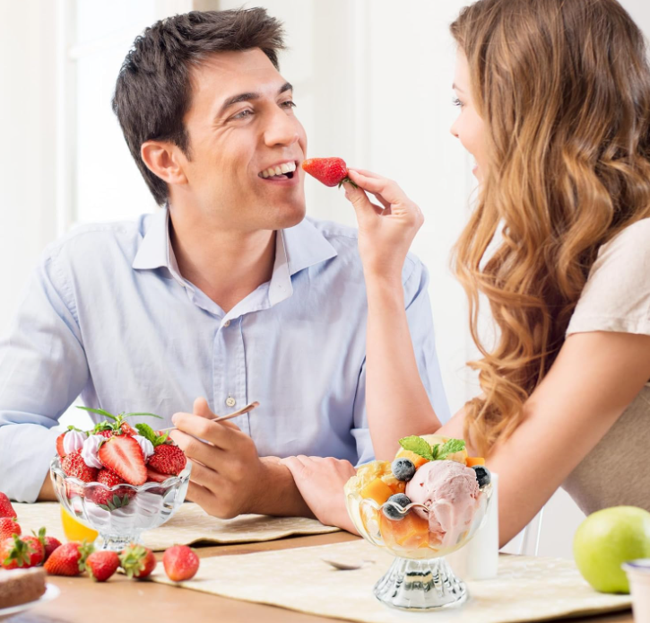 Ice Cream Cups Dishes for Desserts, Milkshake,Fruit and Pudding Serving Bowls, Perfect for Home, Restaurants and Parties(Lotus Cups- A, Set of 6)