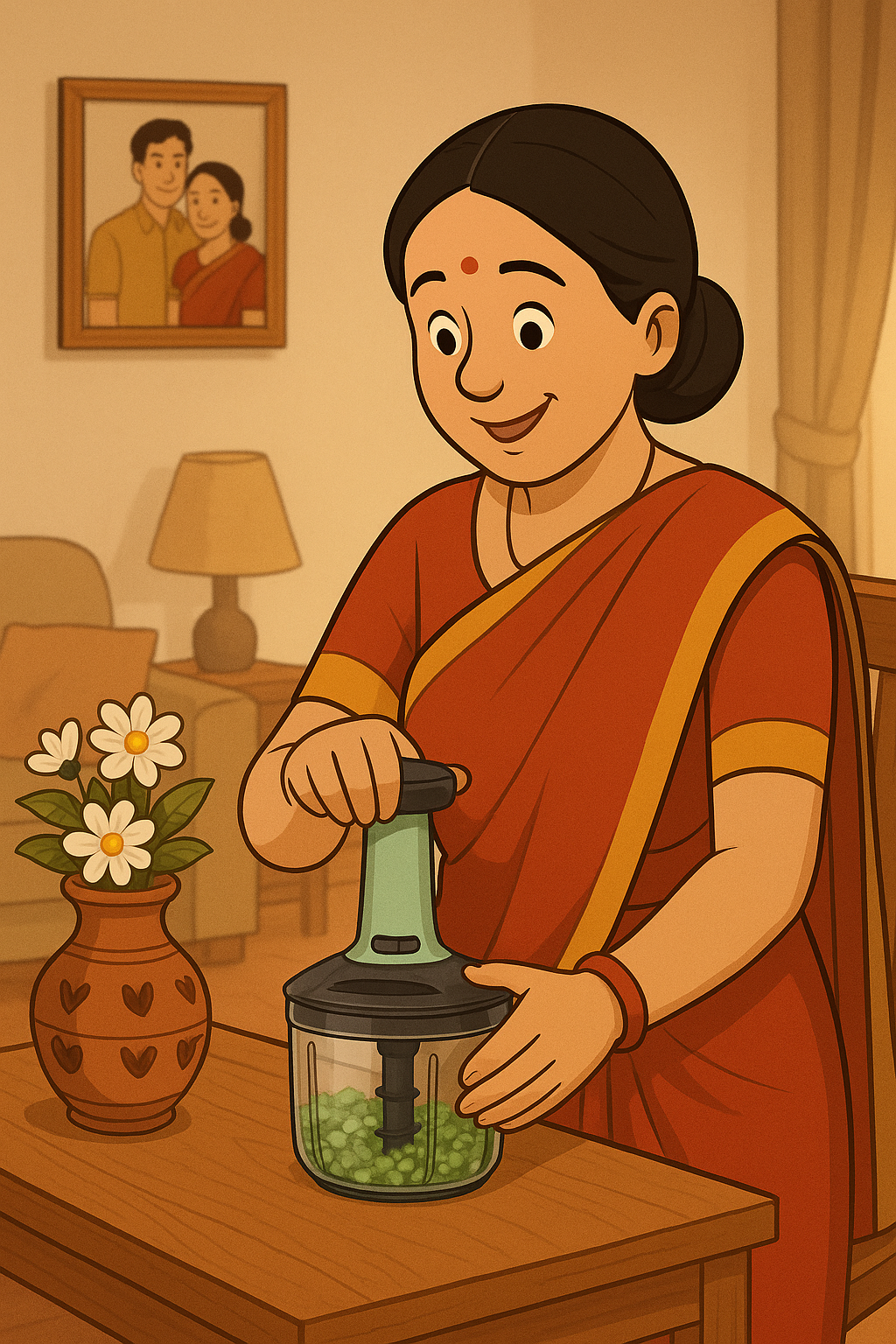 Push Chopper – Maa Ka Magic, Sabzi Ready in Seconds!