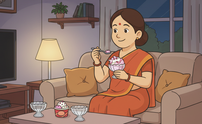 Ice Cream Cups Dishes for Desserts, Milkshake,Fruit and Pudding Serving Bowls, Perfect for Home, Restaurants and Parties(Lotus Cups- A, Set of 6)