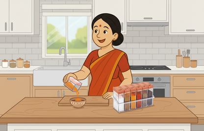 Plastic Spice Jars (Pack of 6)