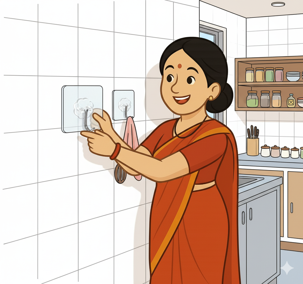 Har Cheez Apni Jagah – Maa’s Steel Wall Hooks