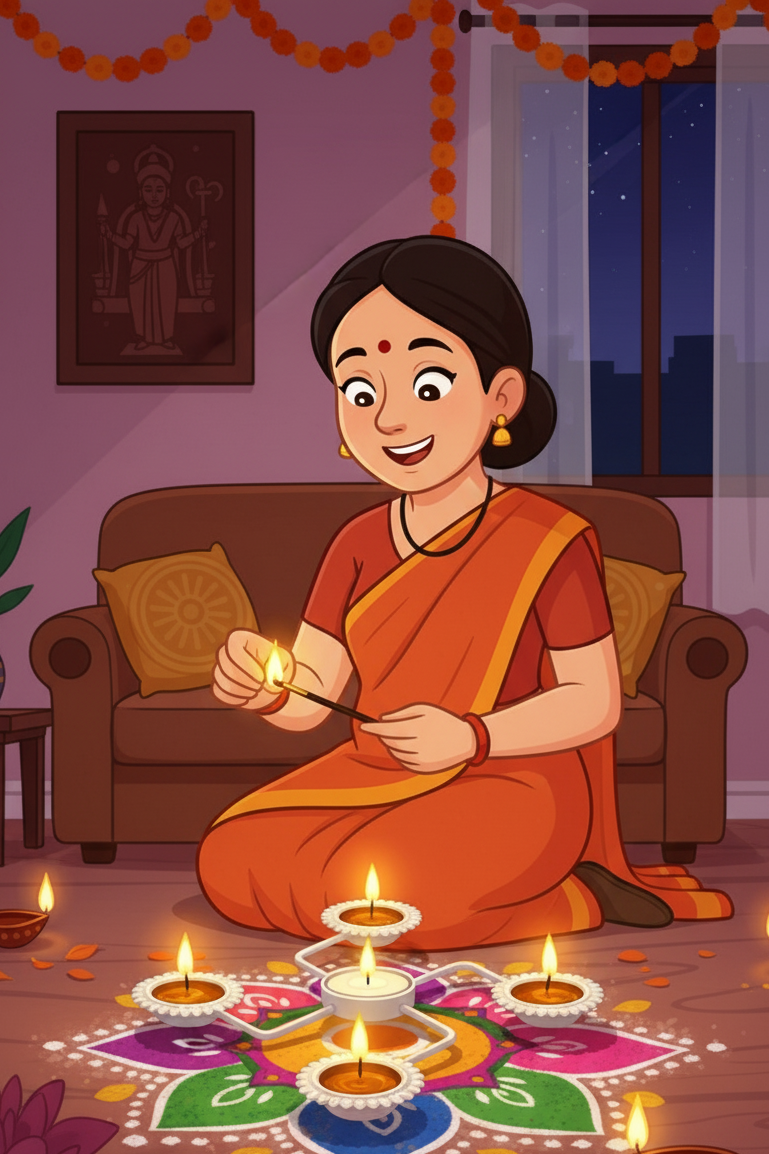 Swastik Urli Diya - Glow of Maa’s Blessings