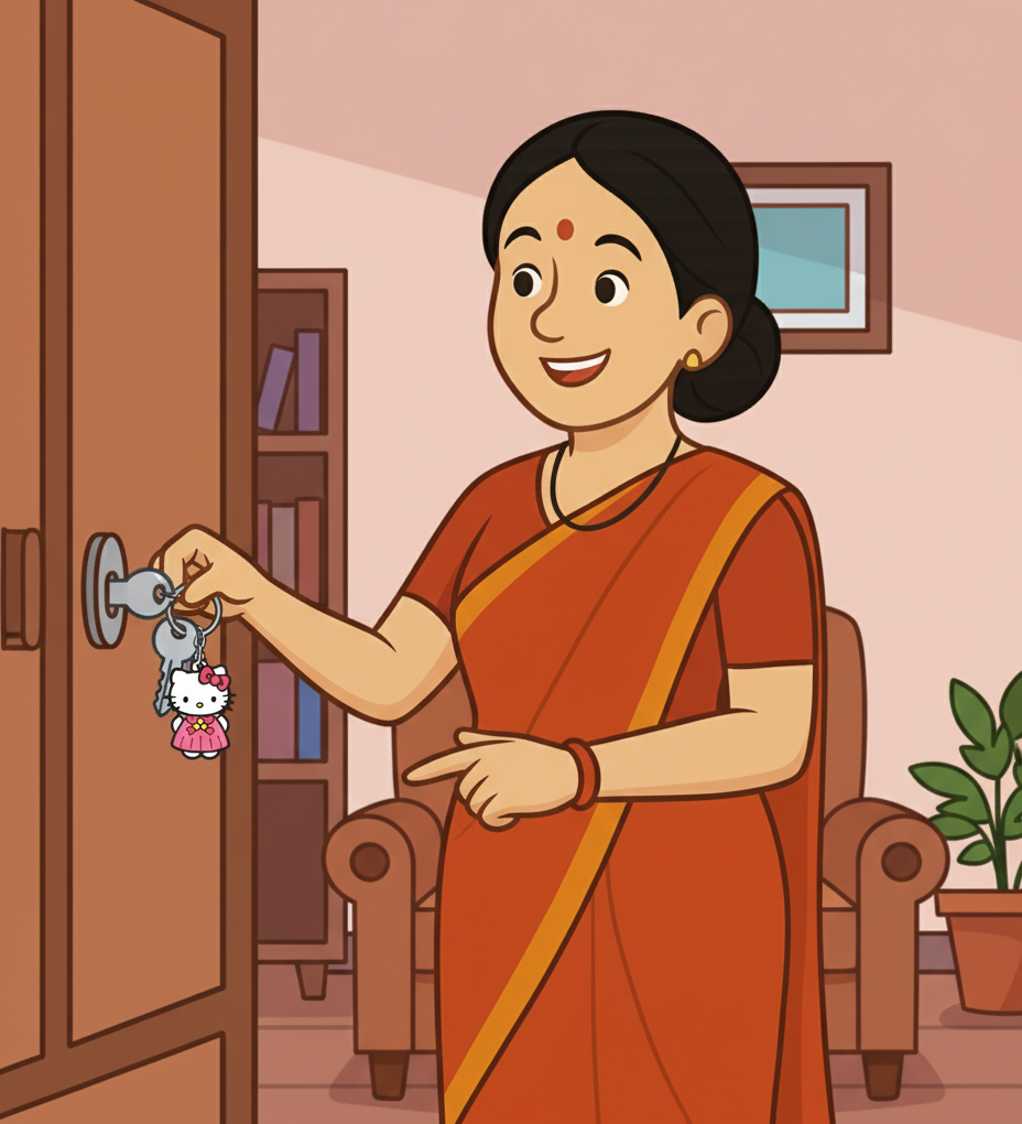 Pink Key Chain – Maa Ka Tiny Hug for Your Keys!