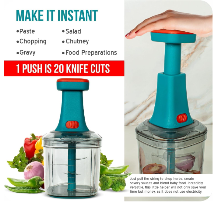 Push Chopper – Maa Ka Magic, Sabzi Ready in Seconds!