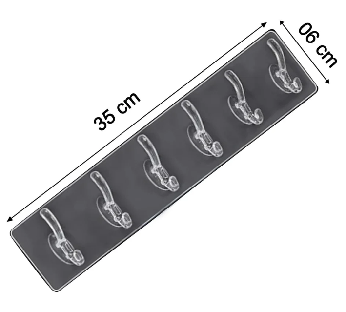 Bin Kile, Maa Ki Samajhdari – Transparent Wall Hook