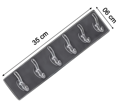 Adhesive Transparent Heavy Duty Wall Hook