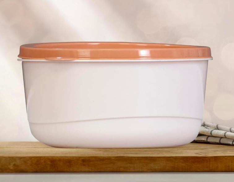 Premium Plastic Round Storage Containers – Set of 5 | Airtight, Stackable & Multipurpose Kitchen Organizer