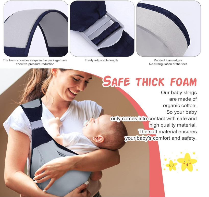 Maa Ka Pyaar: Comfortable Baby Carrier Bag – Close to Heart, Safe in Arms