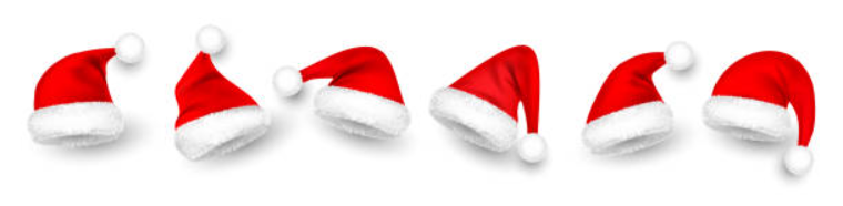 Special Christmas Caps - Pack of 4